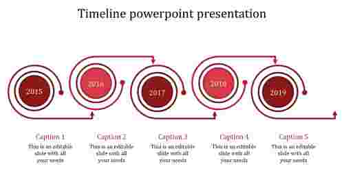 timeline powerpoint presentation-timeline powerpoint presentatione-red-5